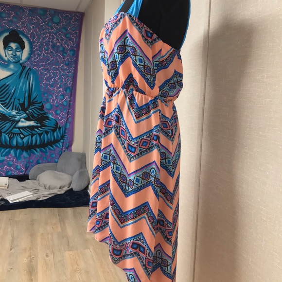 URBAN ROSE PINK AND BLUE SUNDRESS SIZE MEDIUM - Picture 3 of 8